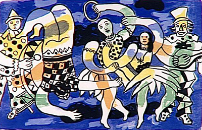 Acrobats and Clowns Fernand Leger